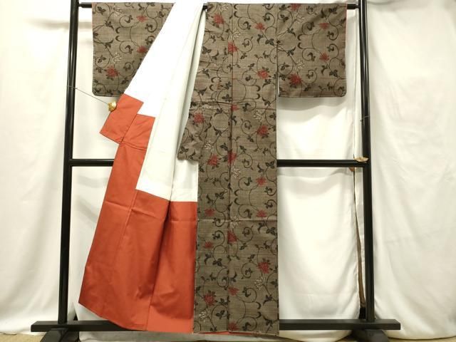 平和屋着物□本場大島紬 7マルキ 吉祥文 正絹 逸品 BAAM5924hz 平和屋