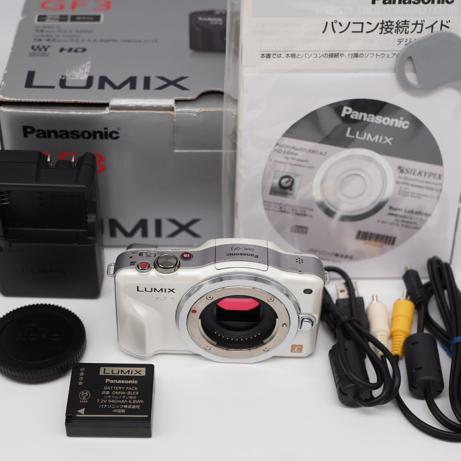 □極上品□ PANASONIC DMC-GF3-W ボディ シェルホワイト - テイクス