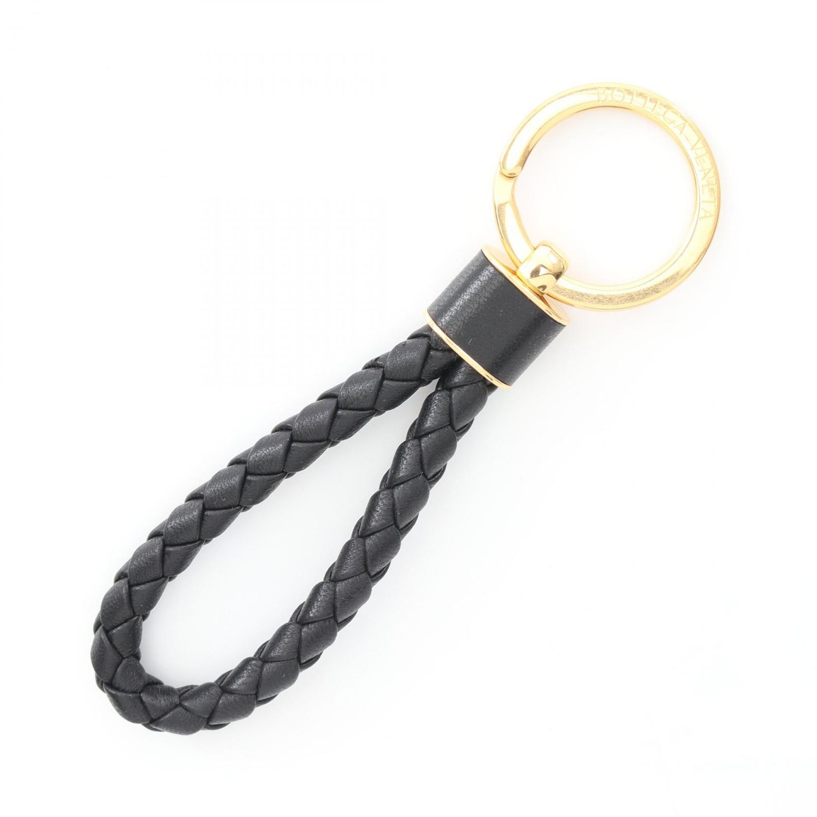 【新品未使用】BOTTEGA VENETA キーリング　キーホルダー ブラック ボッテガヴェネタ (ボッテガ・ヴェネタ) キーリング