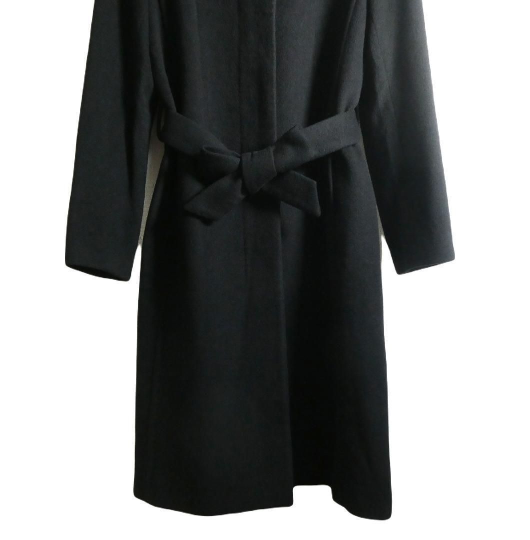 美品 INED イネド サイズ2 カシミヤ100％ ステンカラーコート ロング