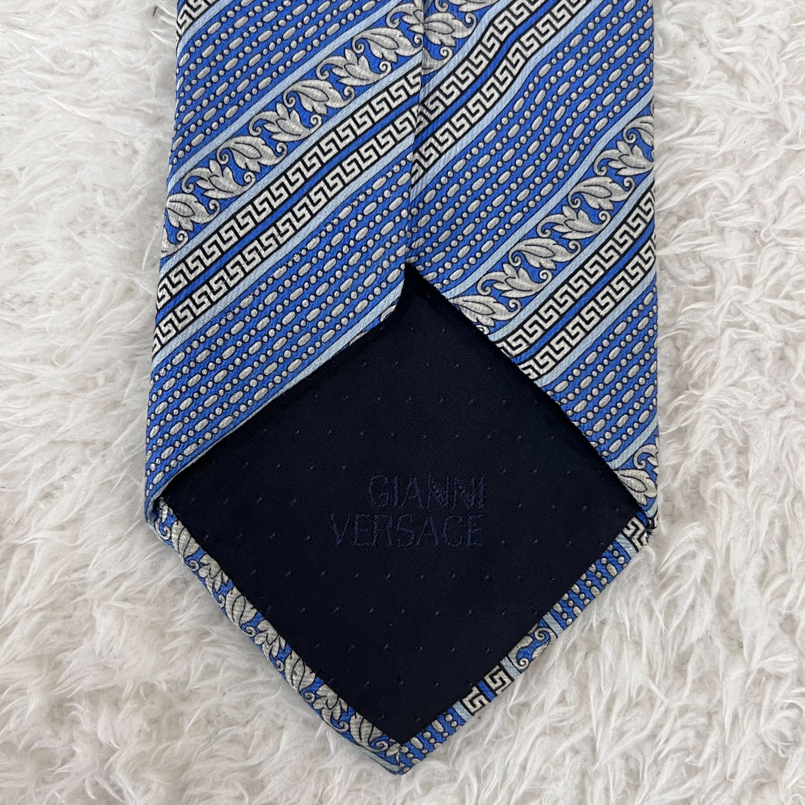 ✨未使用品✨ジャンニヴェルサーチ ネクタイ ブルー メデューサ 総柄 顔
