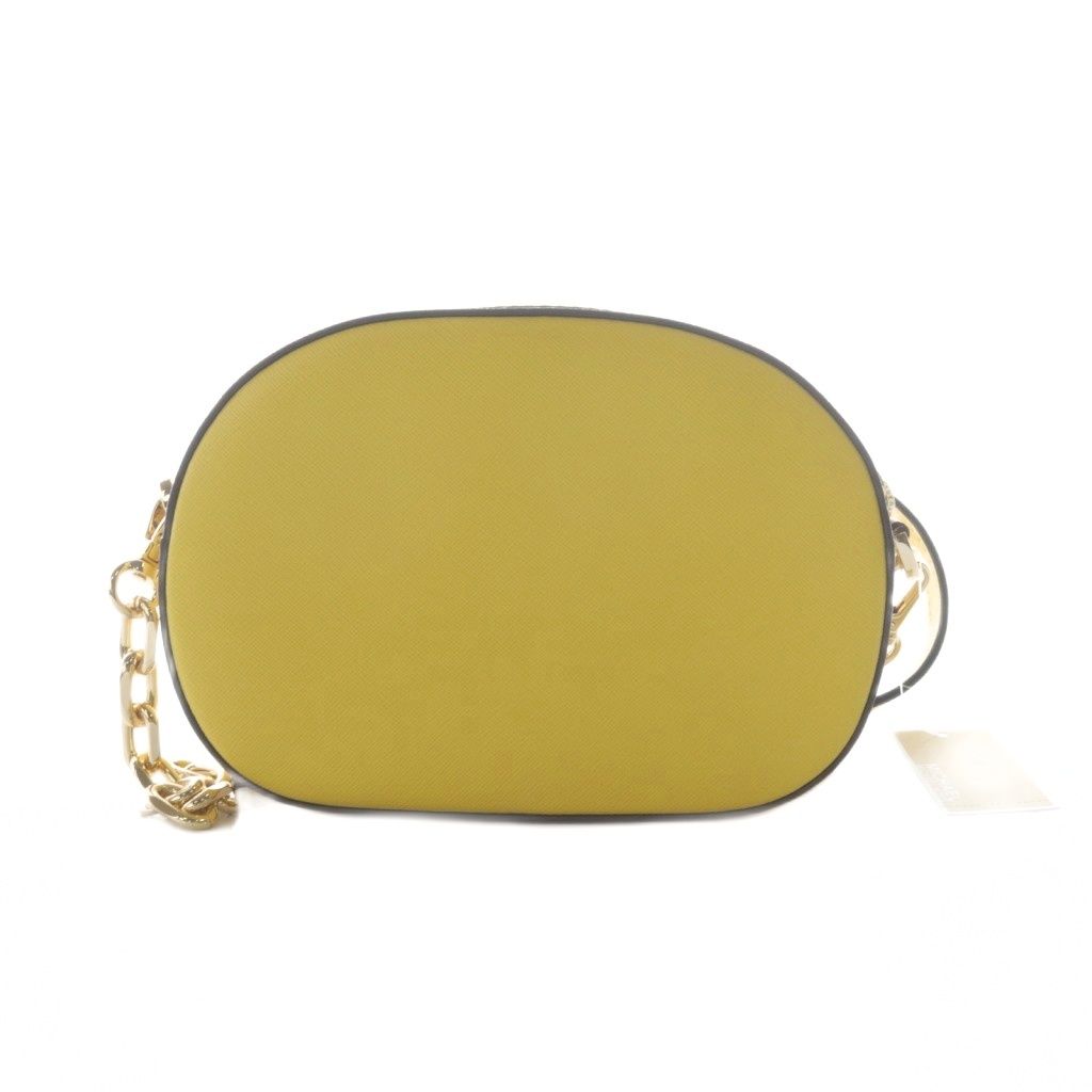 マイケルコース MICHAEL KORS ロゴ チェーン ショルダーバッグ レザー 黄色