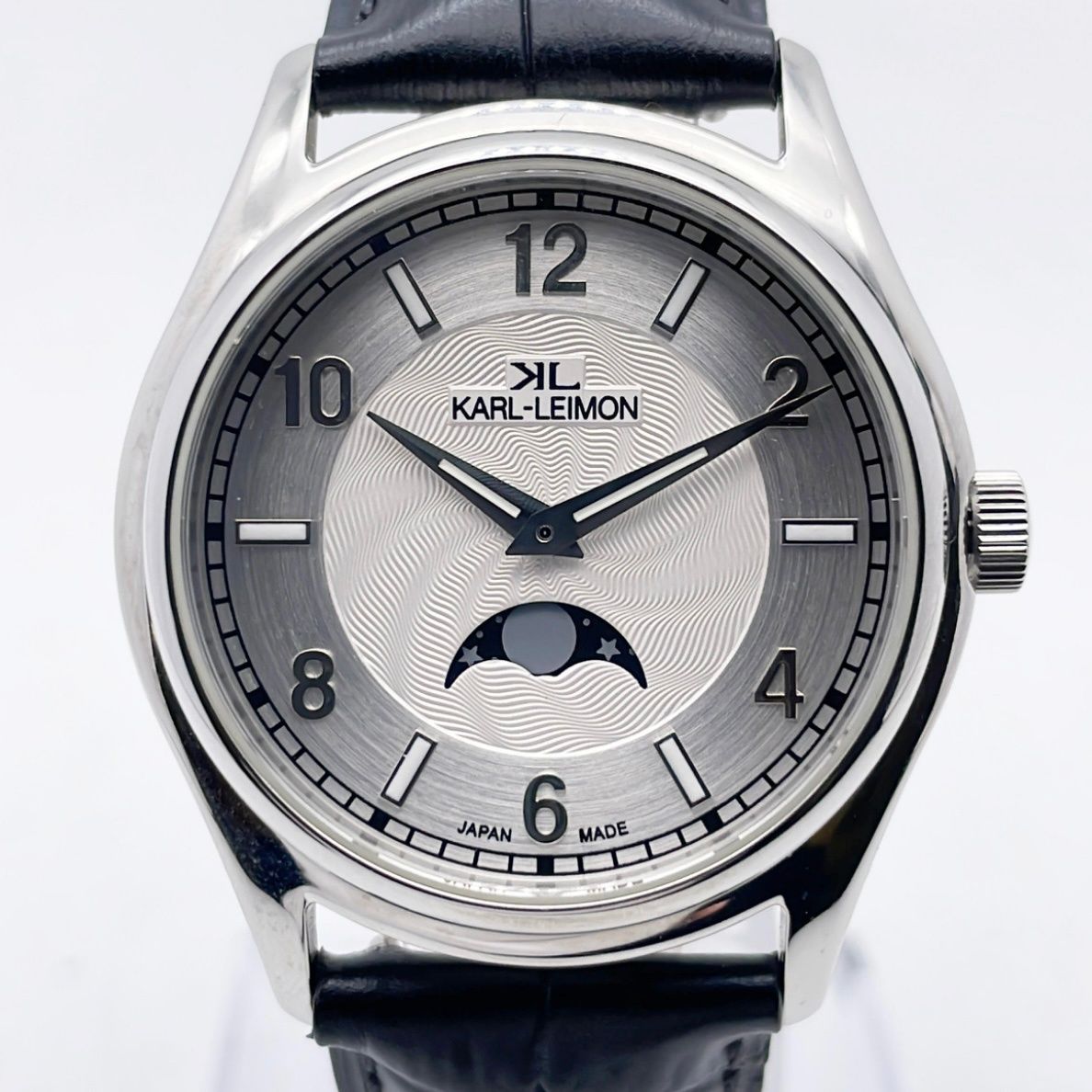 美品】カルレイモン KARL LEIMON Classic Simplicity クォーツ ムーン 