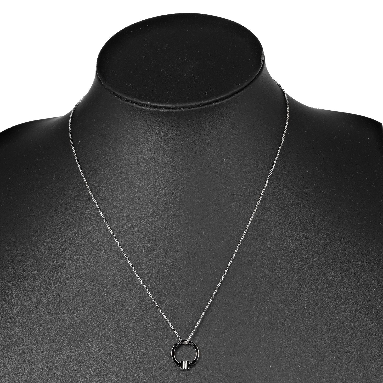 TIFFANY&Co.】ティファニー Tスクエア K18ホワイトゴールド×バケット 