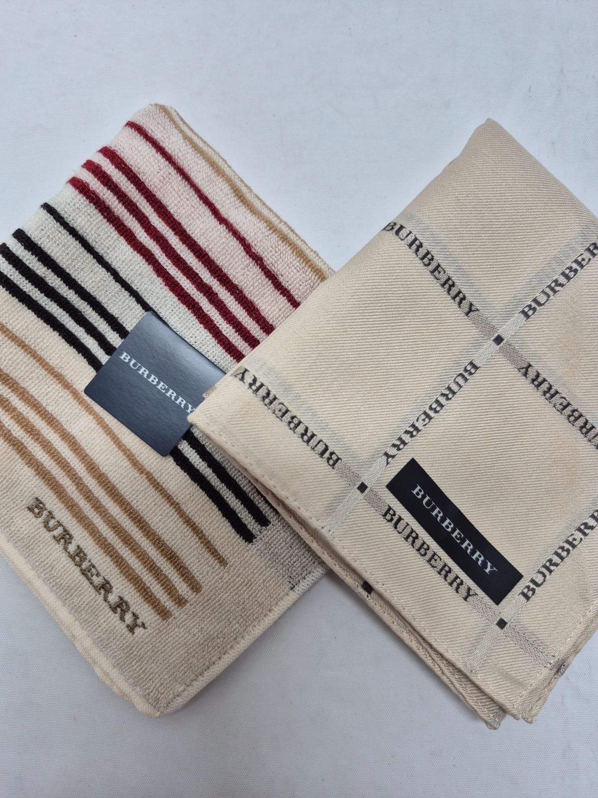 ★BURBERRY★新品ハンカチセット BURBERRY 2枚組 バーバリー ハンカチ セット Burberry 大判