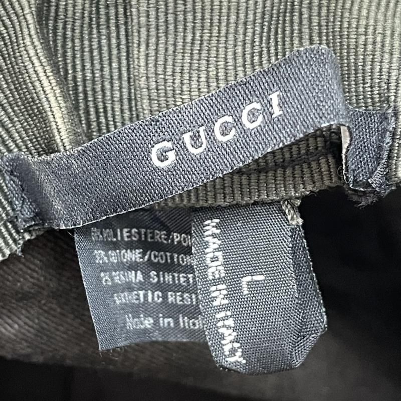GUCCI バケットハット シェリーライン L 帽子　レディース GUCCI グッチ 帽子 ハット GG キャンバス シェリーライン