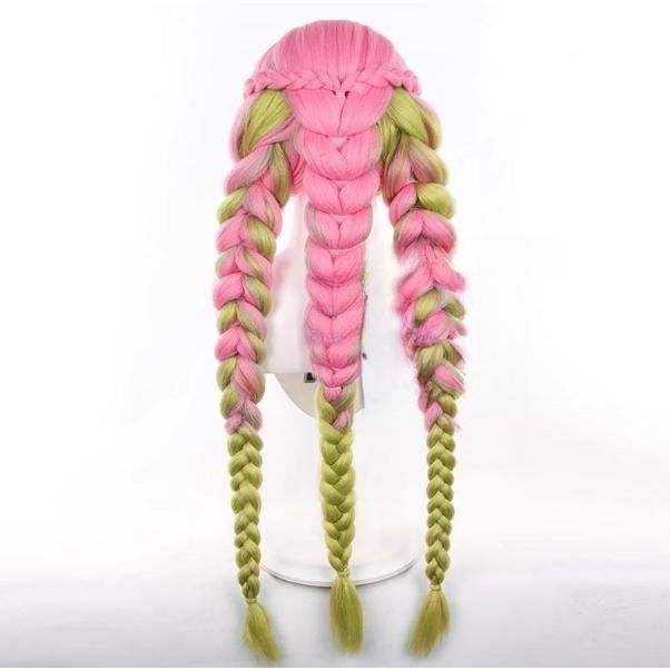 鬼滅の刃 風 甘露寺 蜜璃 かんろじ みつり コスプレ ウィッグ イベント クリスマス ハロウィン 文化祭 BJ0930ML04 ハロウィン