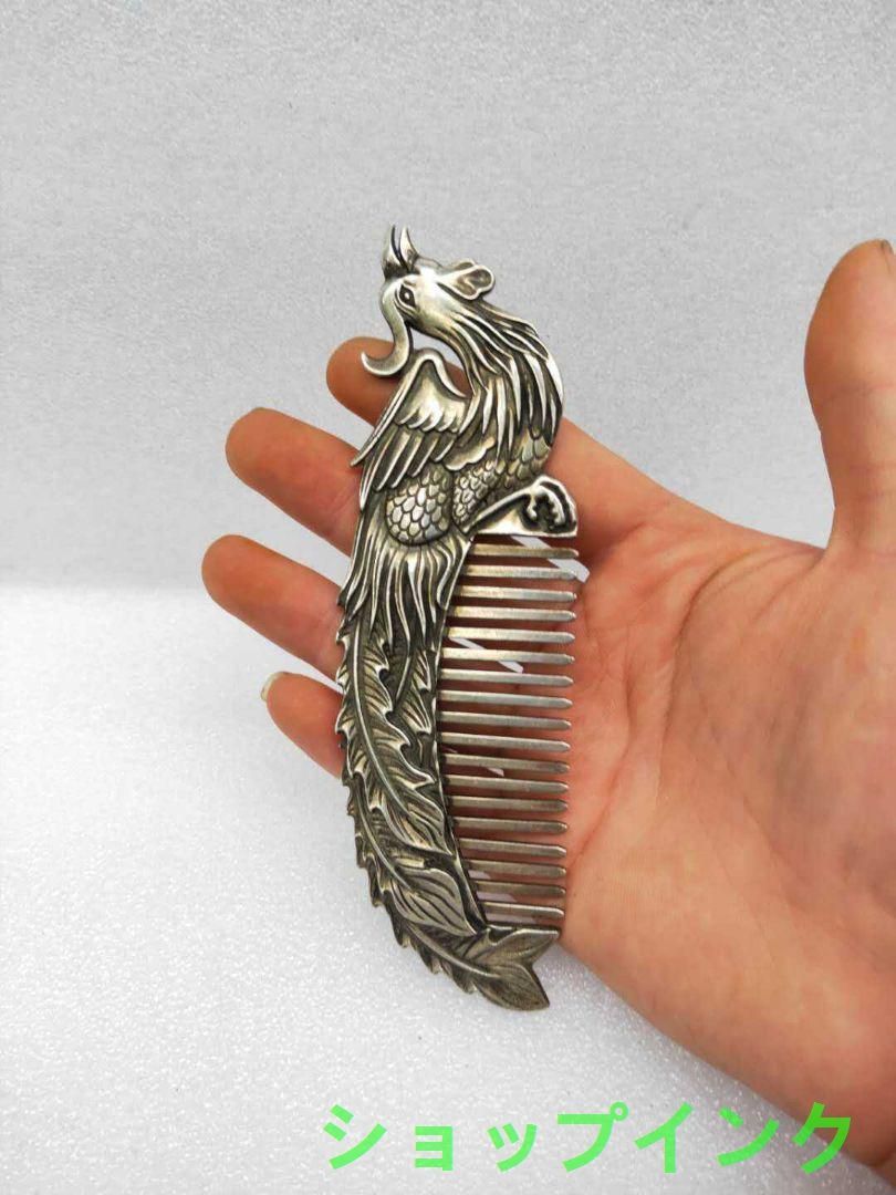 銅細工   カンフー坊主置物   装飾品   工芸品 美術品 治】金工師『芳洲』作 唐銅・銀製 岩乗銀鶴置物☆箱蓋付 幅