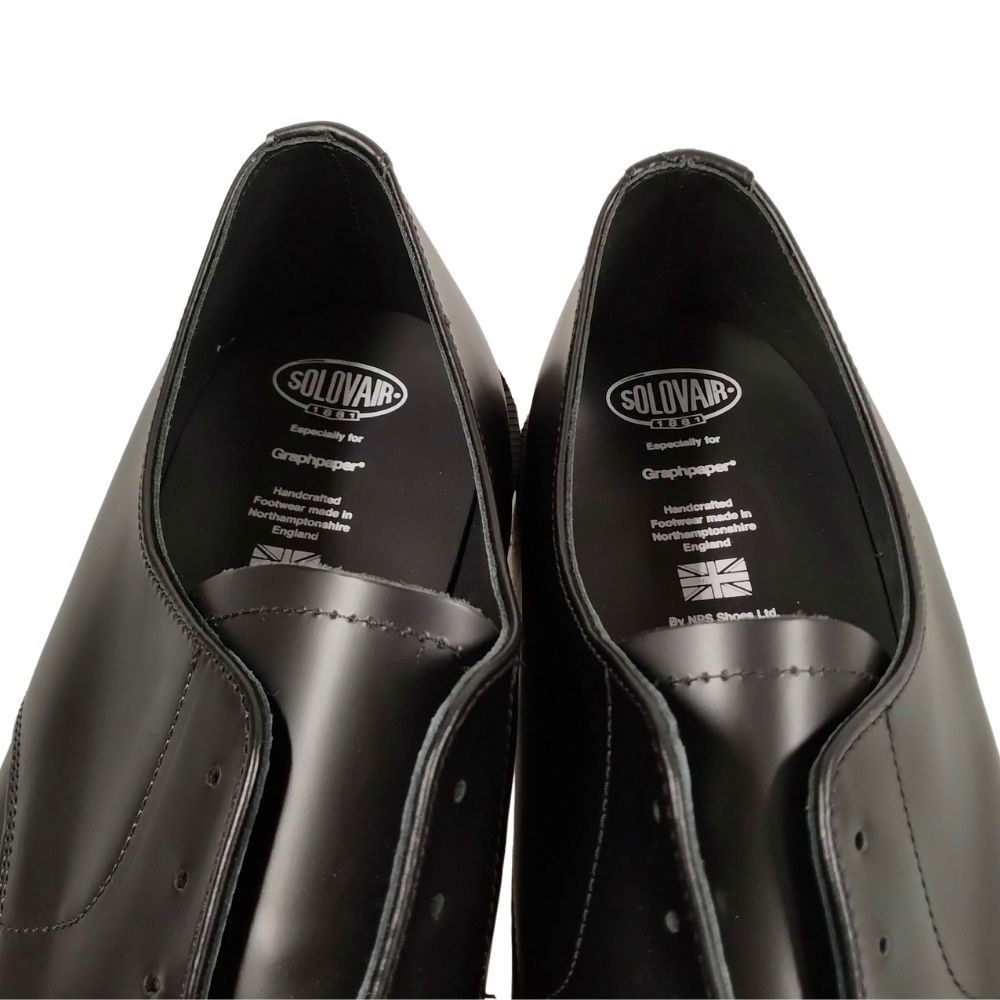グラフペーパー × SOLOVAIR 4 Eye Gibson Shoe レザー シューズ  
