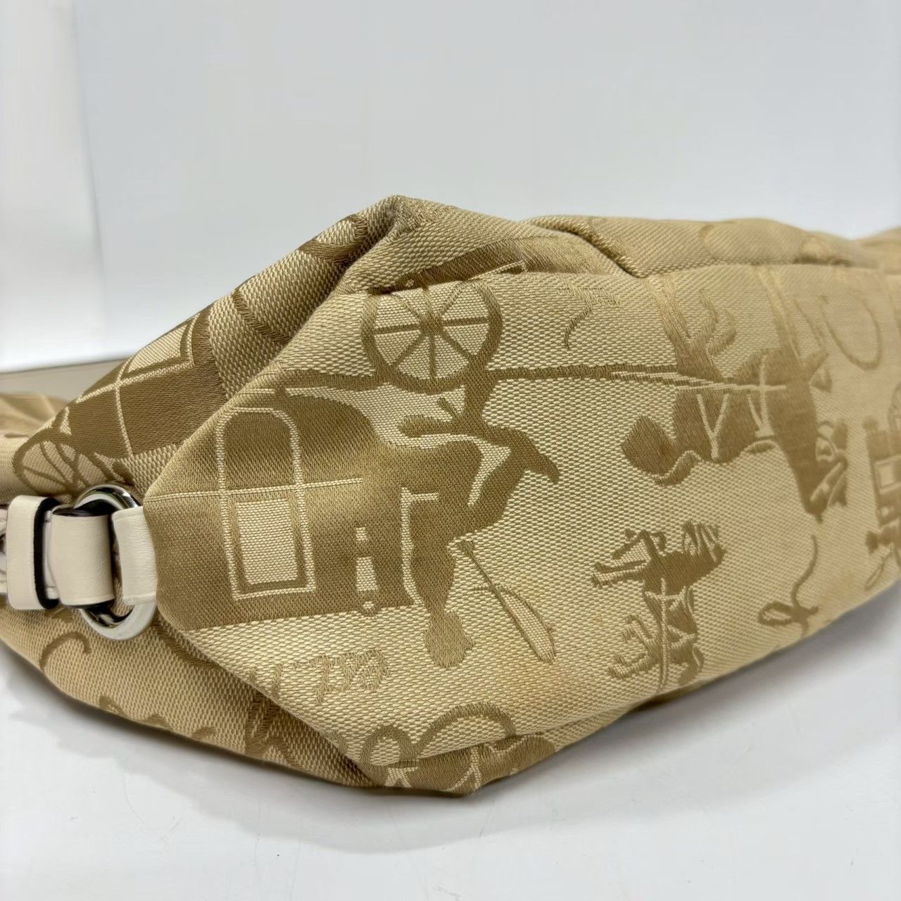 ☆M4 COACH コーチ F15070 ショルダーバッグ キャンバス ホースアンド