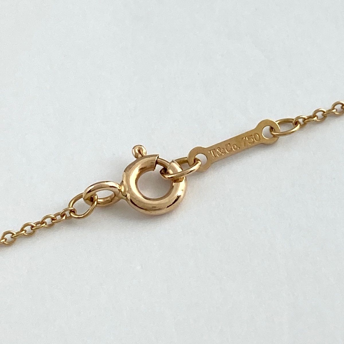 ティファニー TIFFANY&Co. グラフィティ ピース ネックレス PG ピンク 