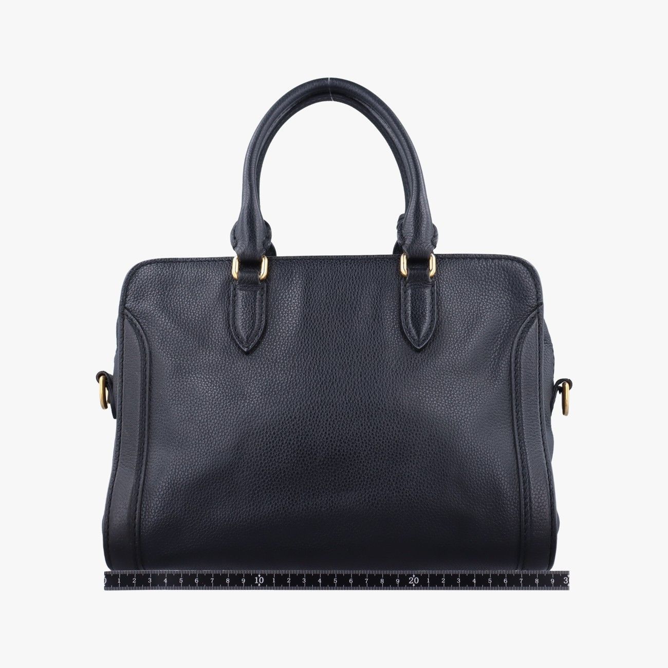 アレキサンダーマックイーンAlexander McQueenスカルトップ ブラック レザー 544483 375306