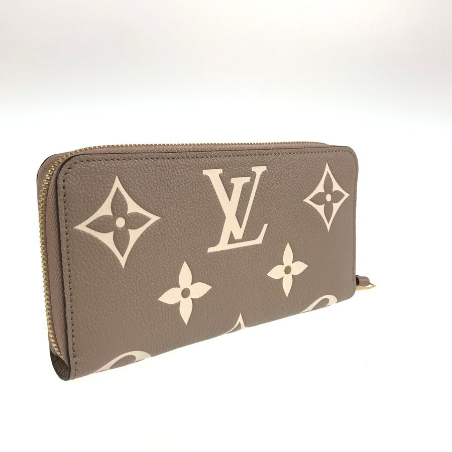 LOUIS VUITTON ルイ・ヴィトン ジッピー・ウォレット ラウンドファスナー長財布 モノグラム・アンプラント レザー M69794 トゥルトレール クレーム ベージュ ゴールド金具 未使用品