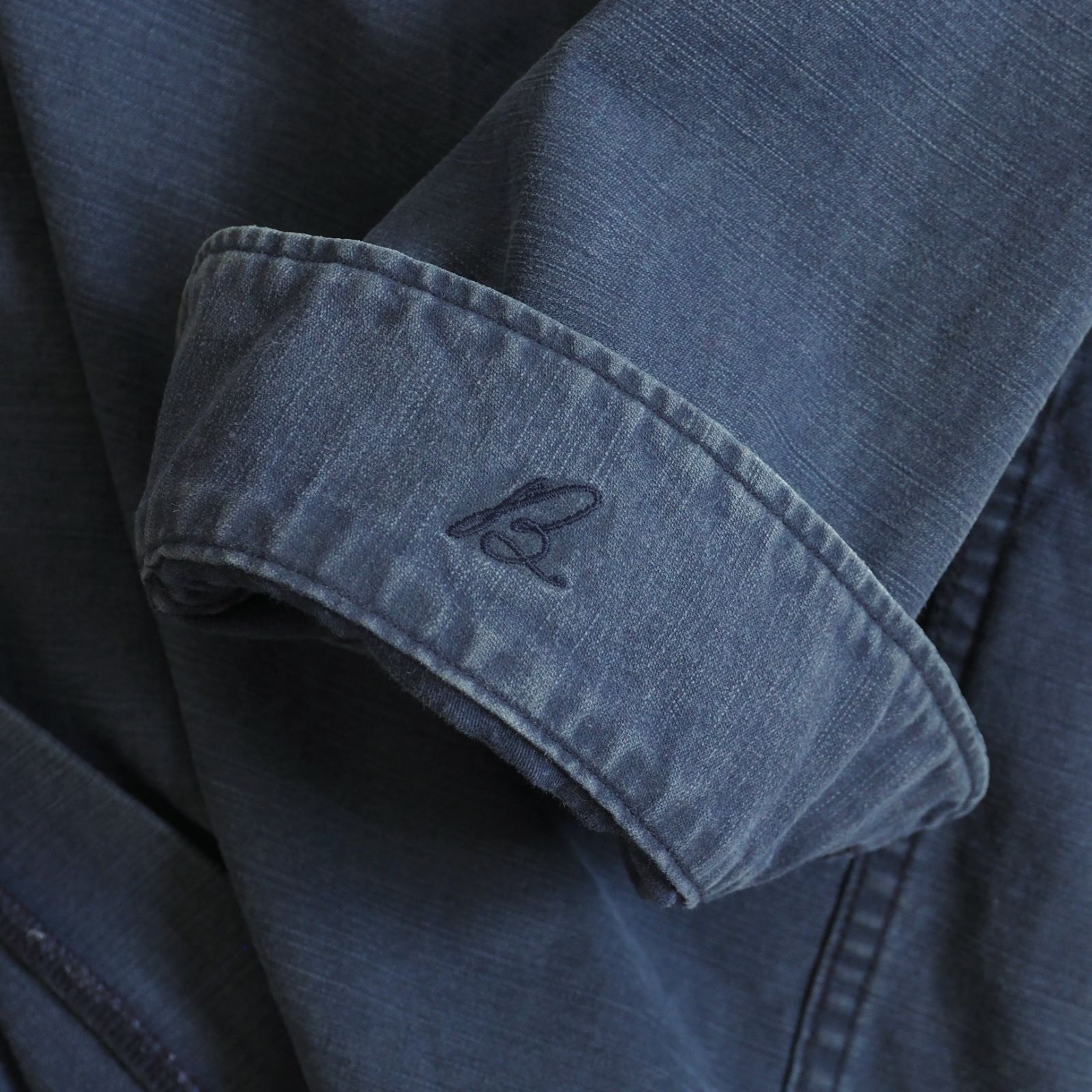 【IENA別注】マディソンブルー ハンプトン バックサテンシャツ 01 ネイビー 希少!!イエナ別注【マディソンブルー】ハンプトンバックサテン