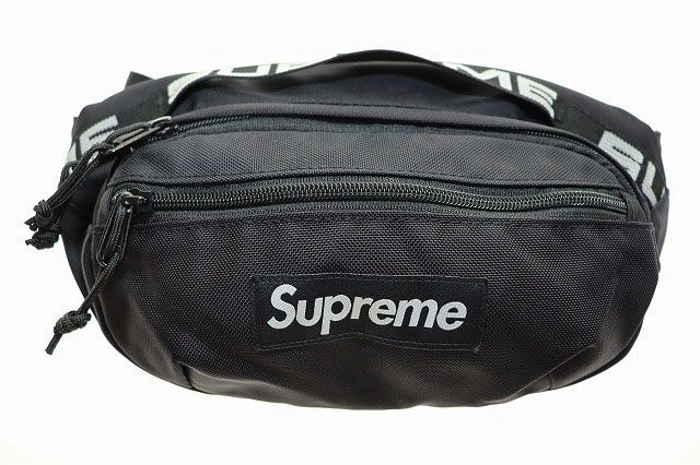 Supreme 18ss ボディバッグ シュプリーム ウエストバッグ ウエストポーチ ロゴデザイン