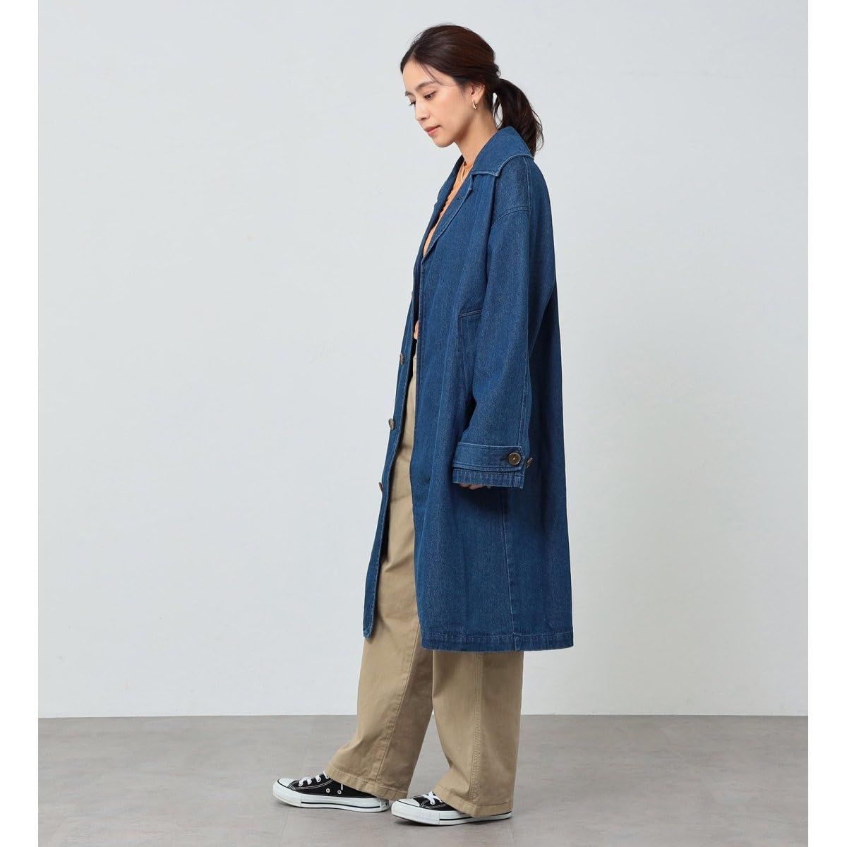 サムシング アウター ステン コート レディース ブルー フェイスケア ヘアバンド