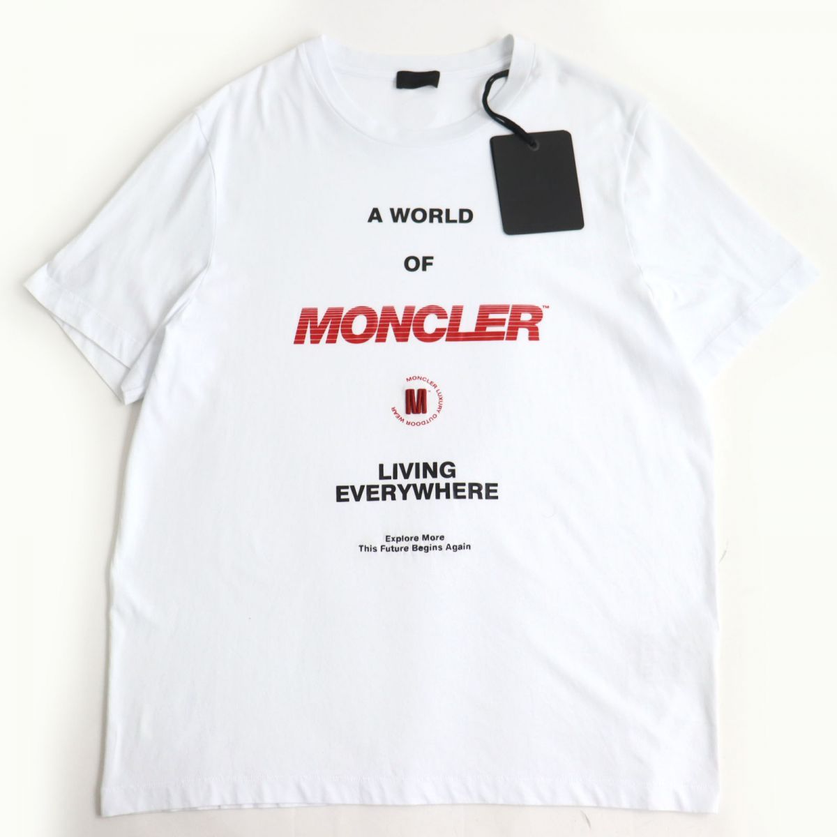 なし透け感MONCLER モンクレール Tシャツ・カットソー M 白