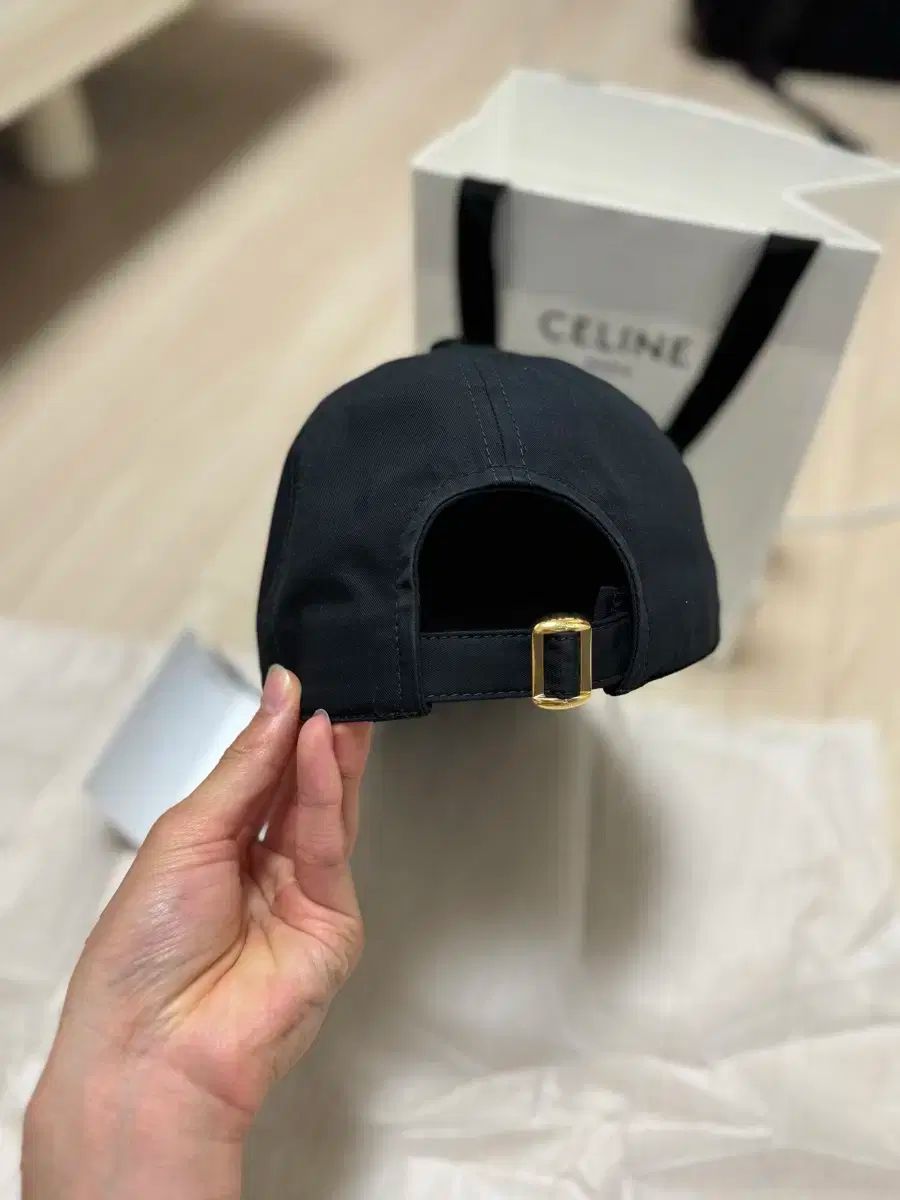 CELINE セリーヌ トリオンフ ベースボールキャップ コットン ブラック 24SS【CELINE】トリオンフ ベースボールキャップ コットン ロゴ
