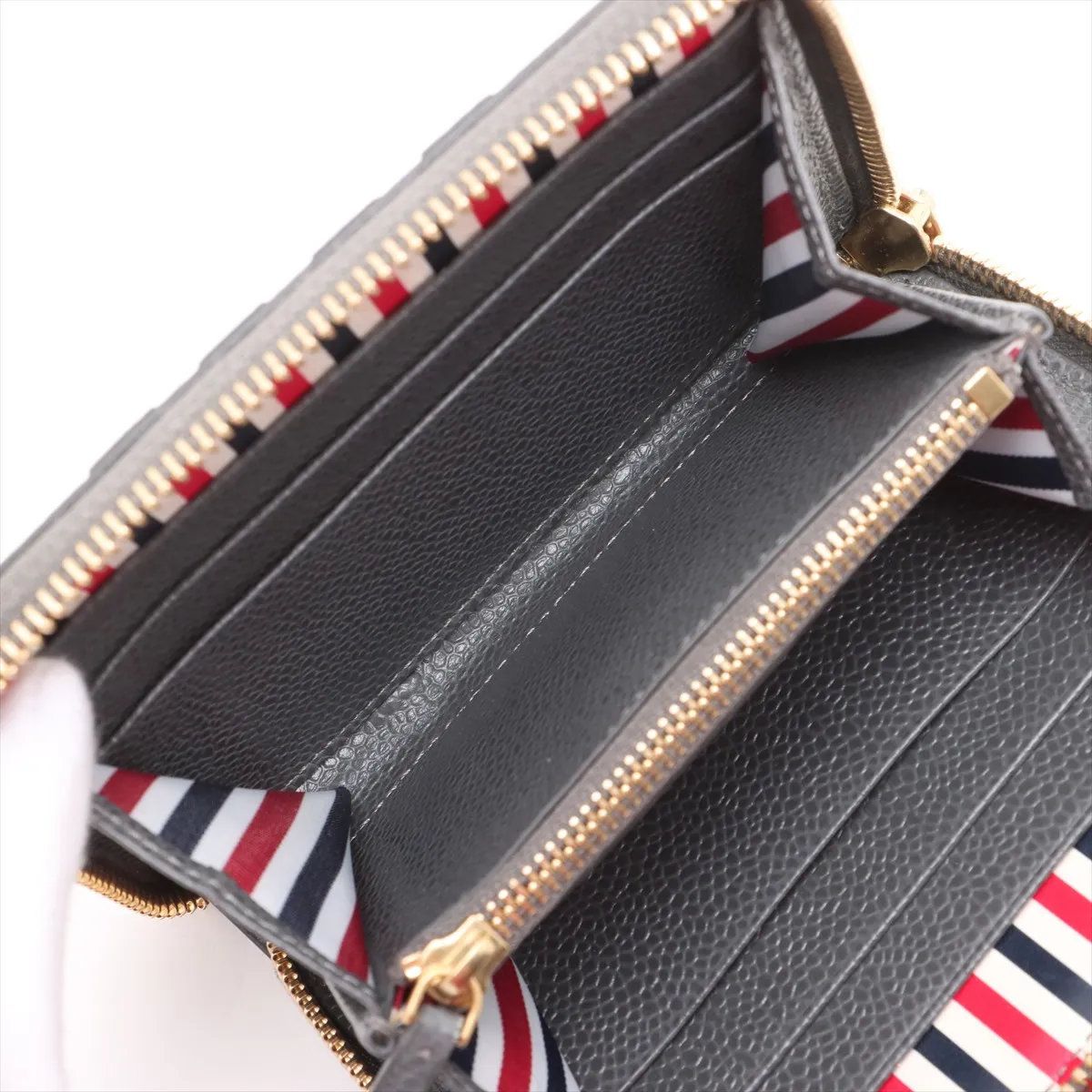 新品同様 トムブラウン レザー コインケース ウォレット ラウンド  