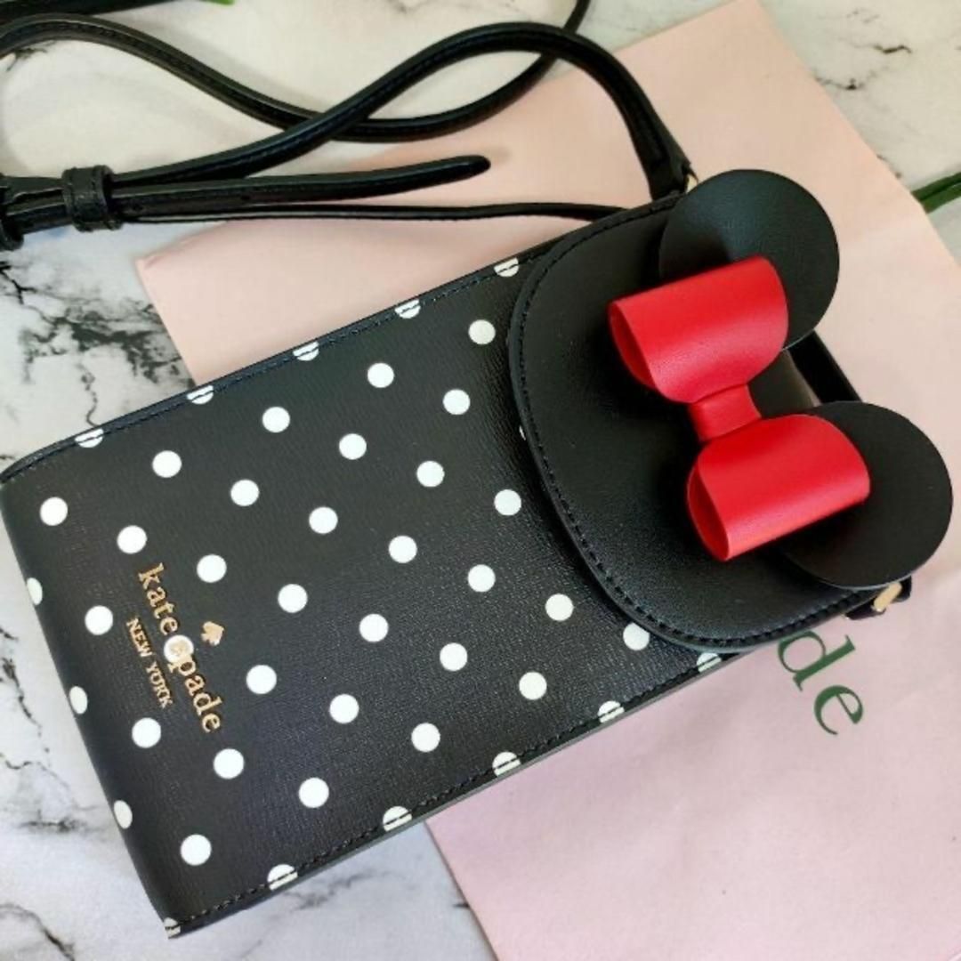 新品 ミニー ケイトスペード ディズニー 財布 スマホショルダー 