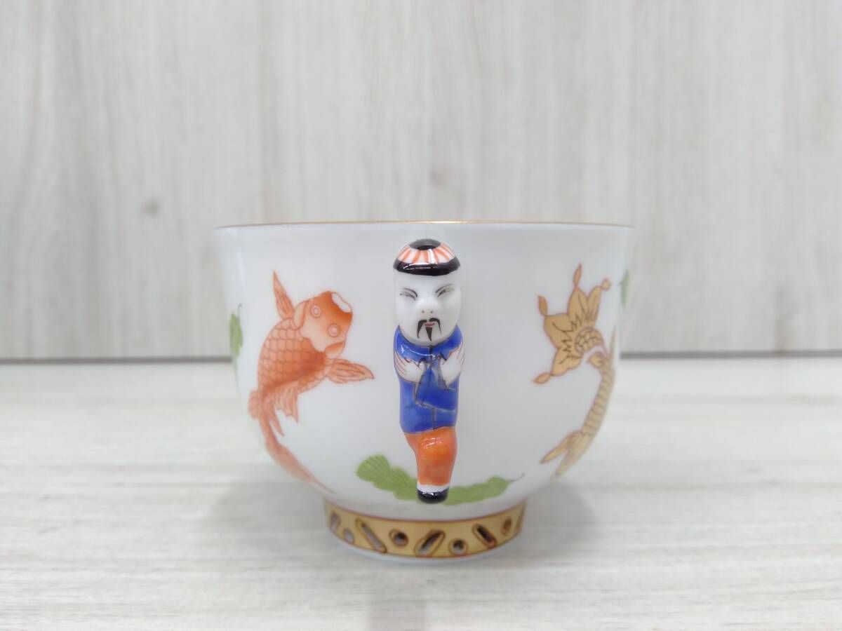 ヘレンド Herend／カップ＆ソーサー 1客 シノワズリ ポワッソン 中国