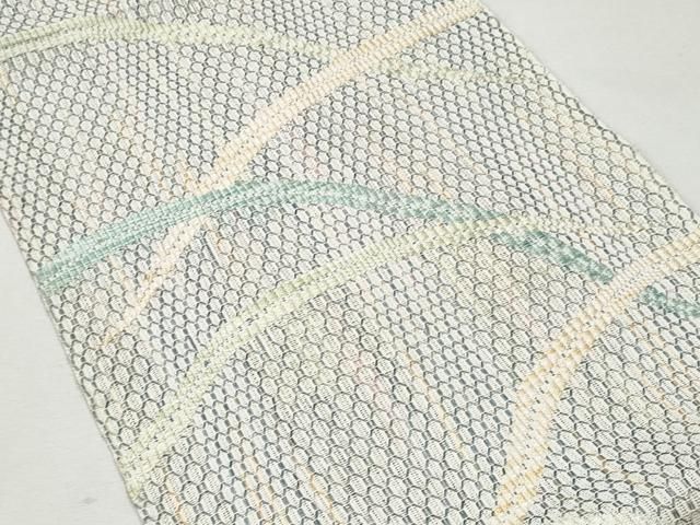 平和屋着物＊夏物　八寸名古屋帯　芝草文　正絹　逸品　 CAAW6879fb 平和屋着物＊夏物 八寸名古屋帯 芝草文 正絹 逸品 CAAW6879fb 平和屋