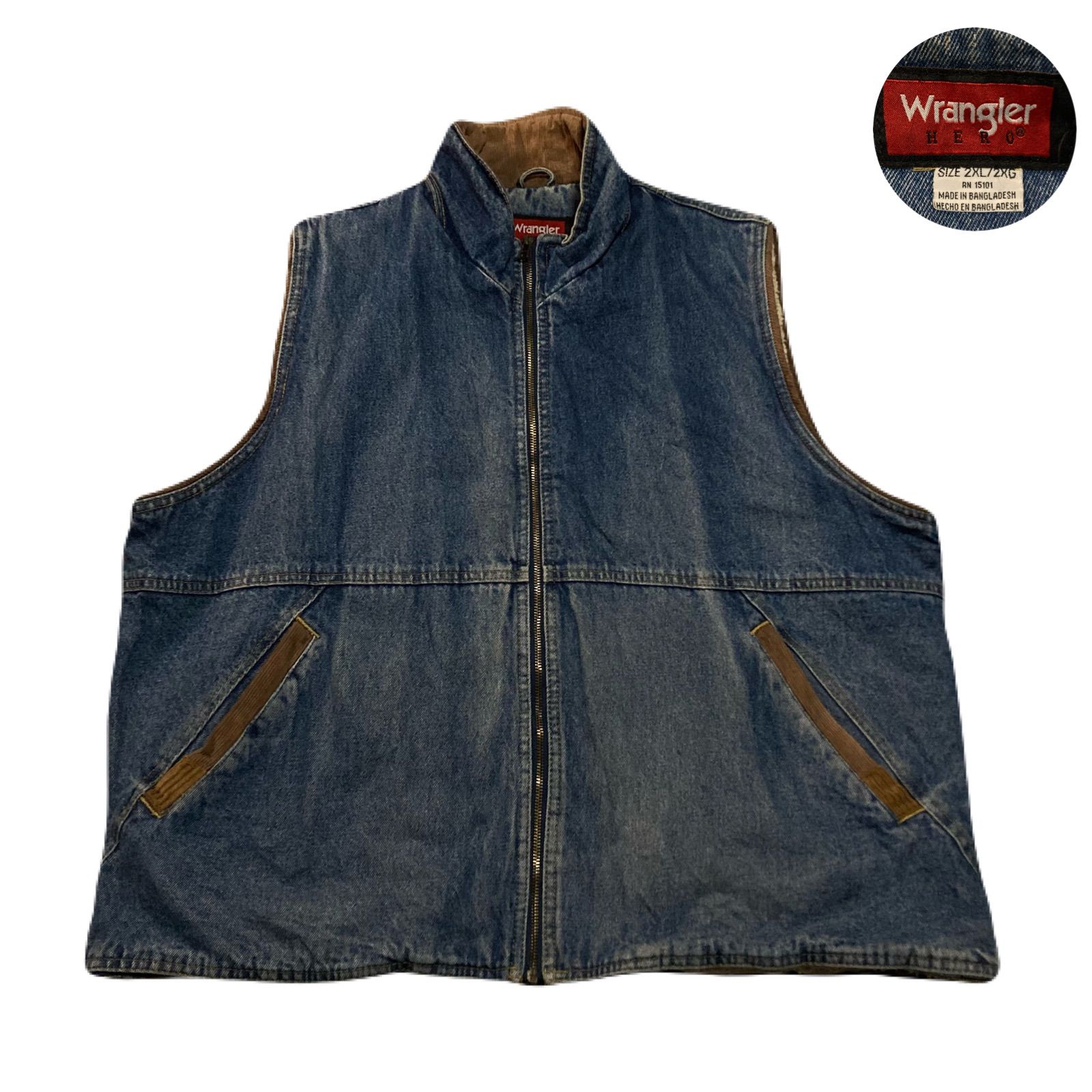 Wrangler ラングラー DenimVest デニムベスト LiningBoa 裏ボア 
