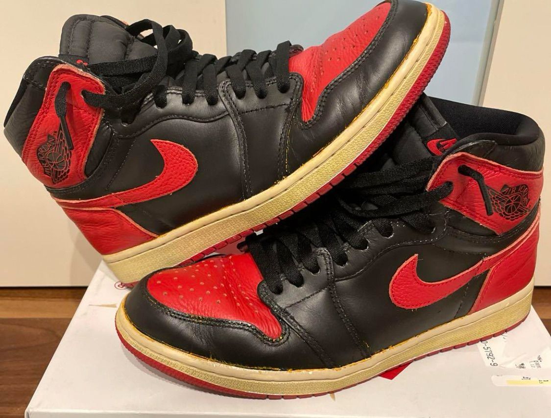 AIR JORDAN 1 HIGH BRED CUSTOM ヘリテージ▶︎ブレッドカスタム