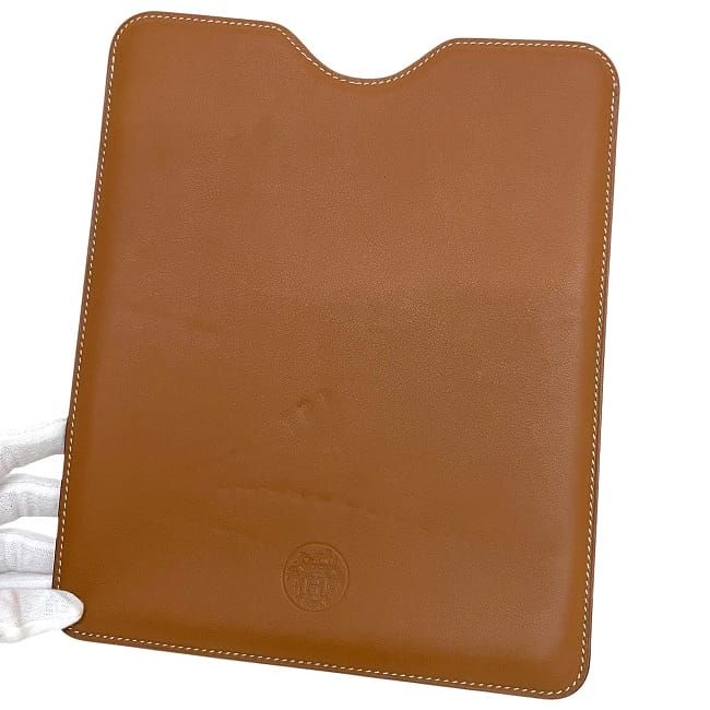 美品 エルメス iPad ケース キャメル レザー □N刻印 - メルカリ