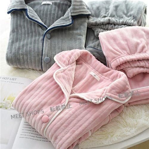 ペア パジャマ 冬 もこもこ カップル ペア ルームウェア セット 長袖 ペアパジャマ モコモコ 前開き ペアパジャマ カップル 秋冬 結婚祝い プレゼント ペアパジ ddhc2 WWW_SUPERTOOLSSHOP_NL