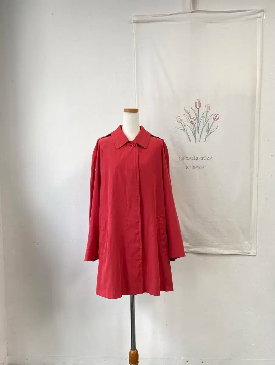 BURBERRY バーバリー レッドトレンチ コート