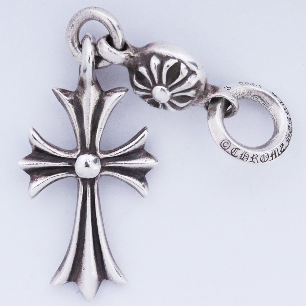 CHROME HEARTS 1ボールタイニーCHクロスチャーム シルバー