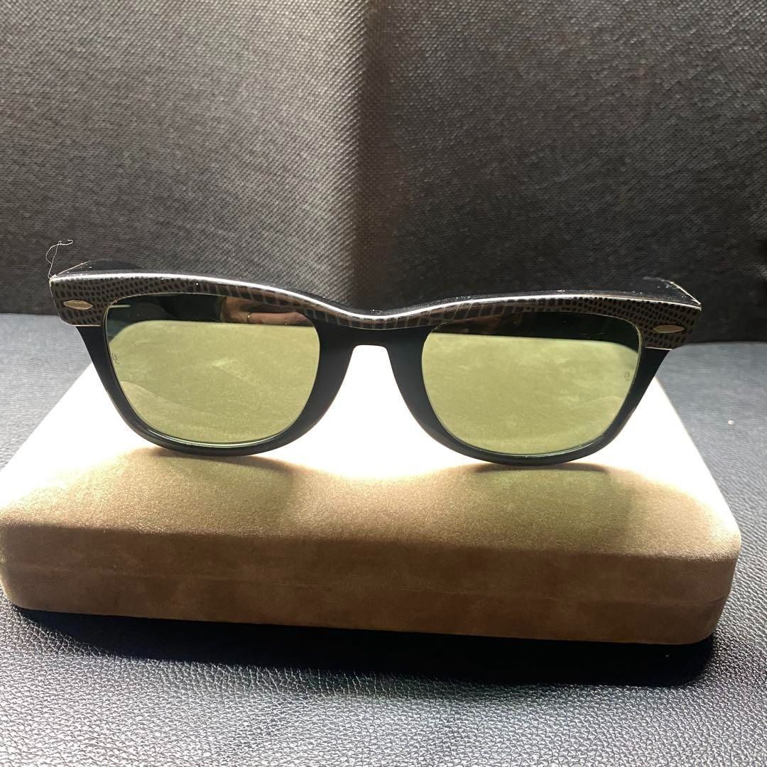 レイバン クロコ型押し ウェイファーラー サングラス B&L RAY-BAN