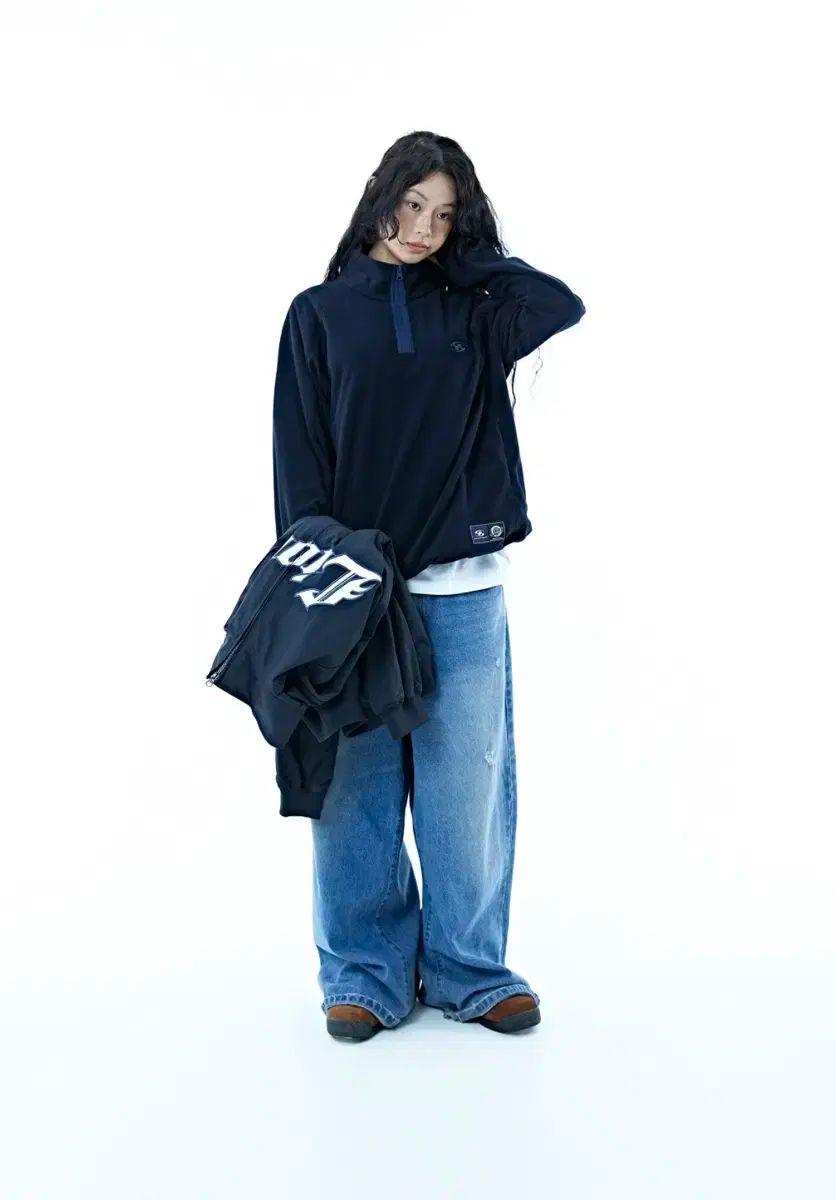 ライオンズ ハーフジップアップ