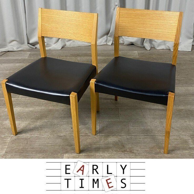 GS20 旭川家具 アーリータイムス オーク材 ダイニングチェア２脚セット/S8 GS20 旭川家具 アーリータイムス オーク材 ダイニングチェア2脚セット