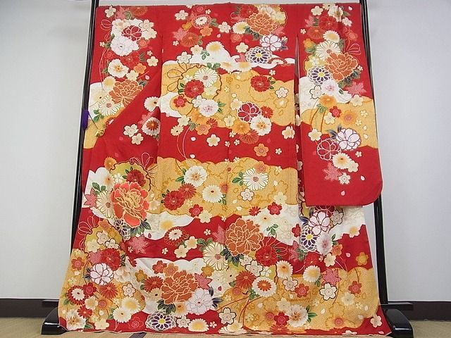 振袖フルセット駒刺繍 花くす玉文 金彩 | nate-hospital.com