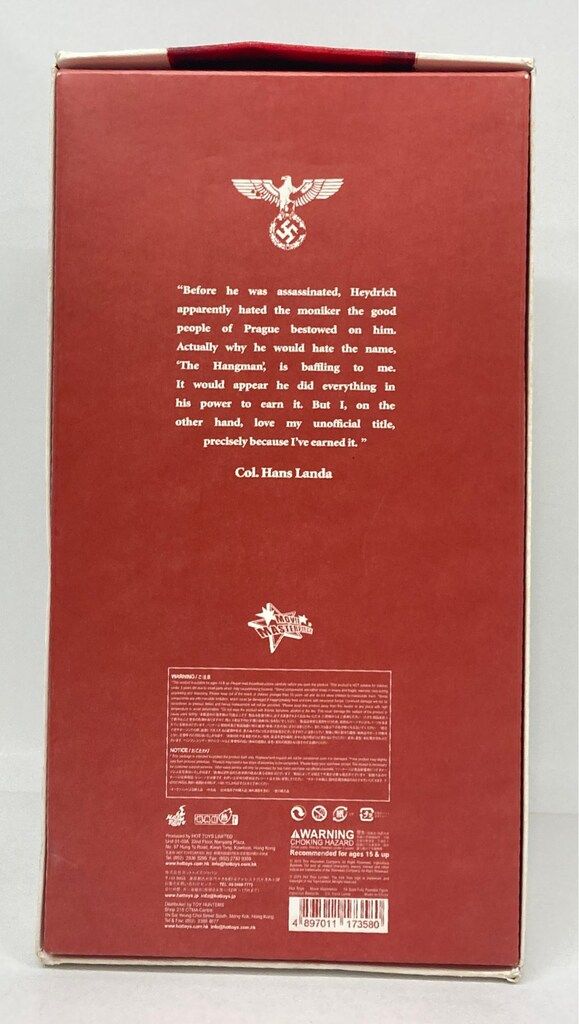 HOTTOYS MOVIE MASTERPIECE COLONEL HANS LANDA MMS134