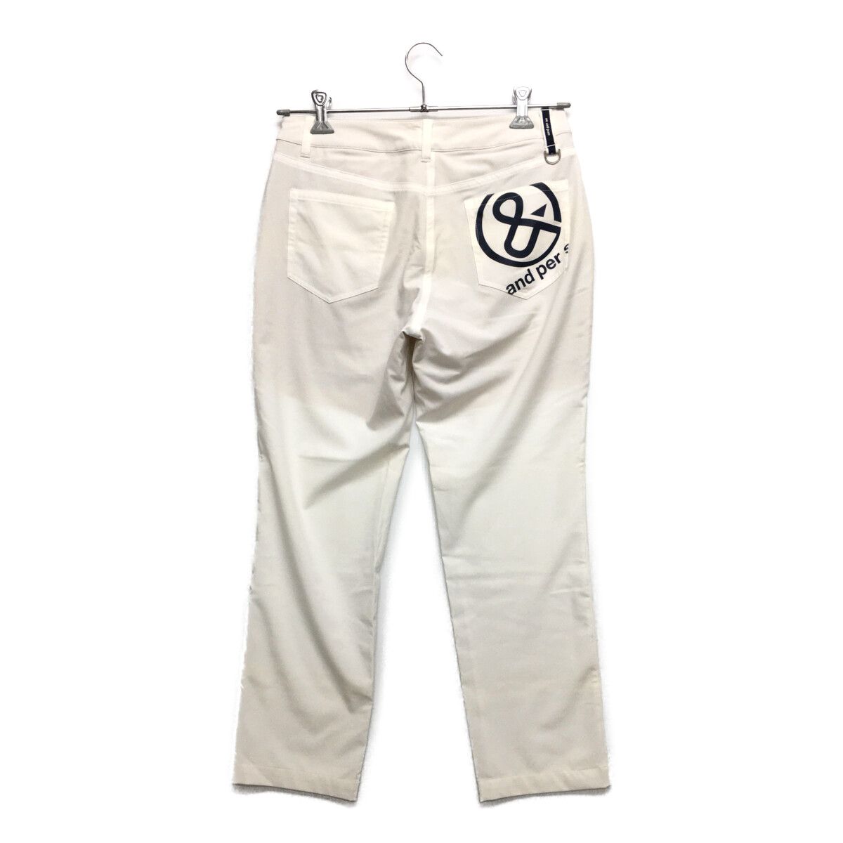 coco 中古 アンパスィ and per se レディース パンツ S 白 ロングパンツ シンプル ストレッチ 薄手 and per se 【30％OFF！セール！】アンパスィ/and (2023春夏新作