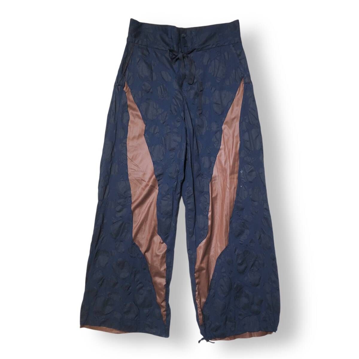 24ss BLANK SCAR WIDE PANTS SCAR WIDE PANTS スカーワイドパンツ サイズM ネイビー ブラウン ブランク