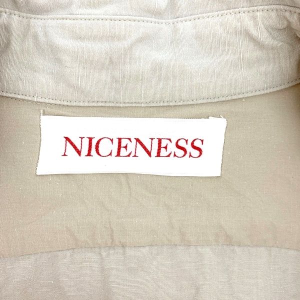 NICENESS 22SS RON インディゴ ポプリン ワッシャーシャツ NN-Y07S22 長袖 無地 メンズ Mサイズ ホワイト ナイスネス  トップス DM12974□ - メルカリ