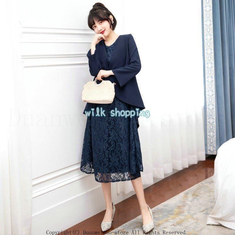 パーティードレス ボレロ ジャケット 二点セット 顔合わせ ショール