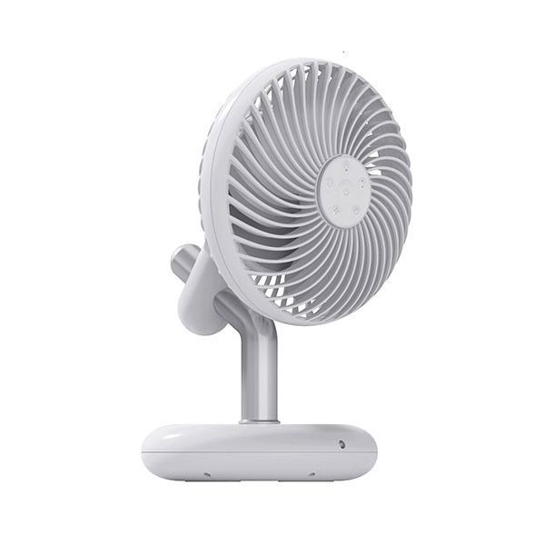 WINTECH ポータブルデスクトップファン(リモコン付き) 左右上下首振り ホワイト DF-241RC