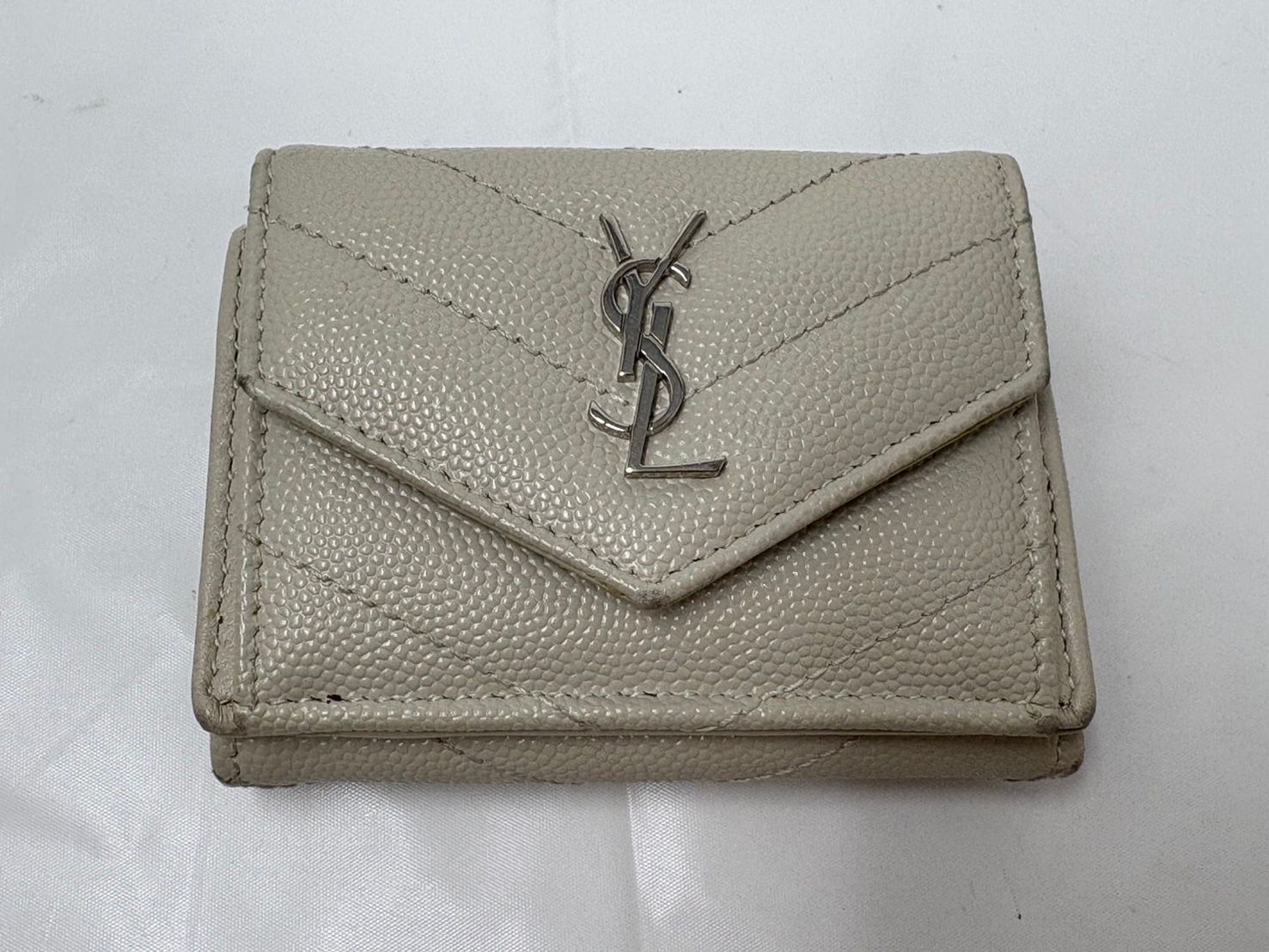 ◇YvesSaintLaurent YSL イヴサンローラン 財布 三つ折り財布 ミニ財布