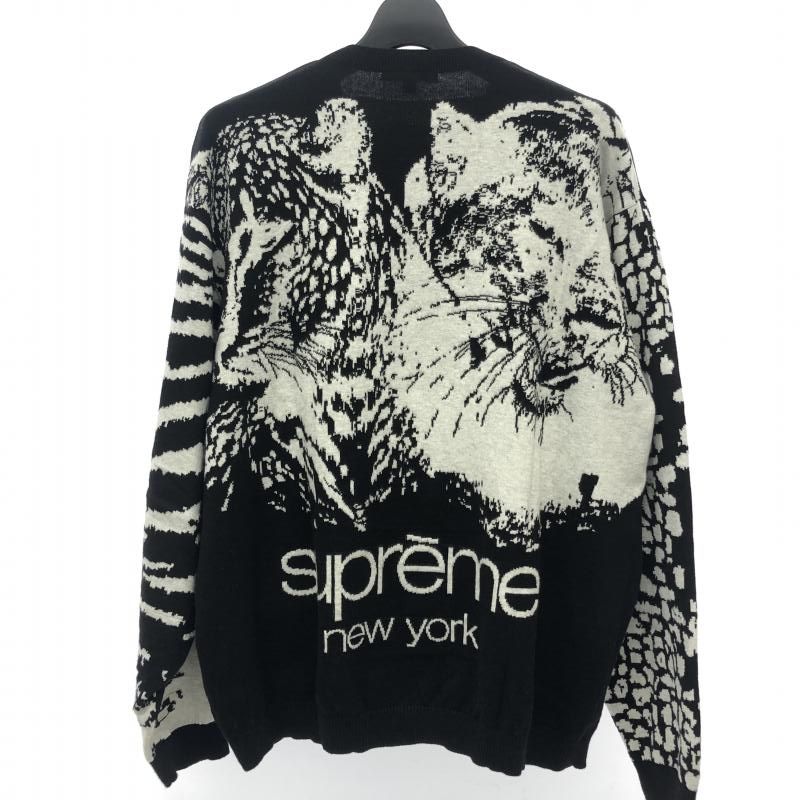 Supreme Big Cats Jacquard L/S Top black Supreme Patchwork Jacquard