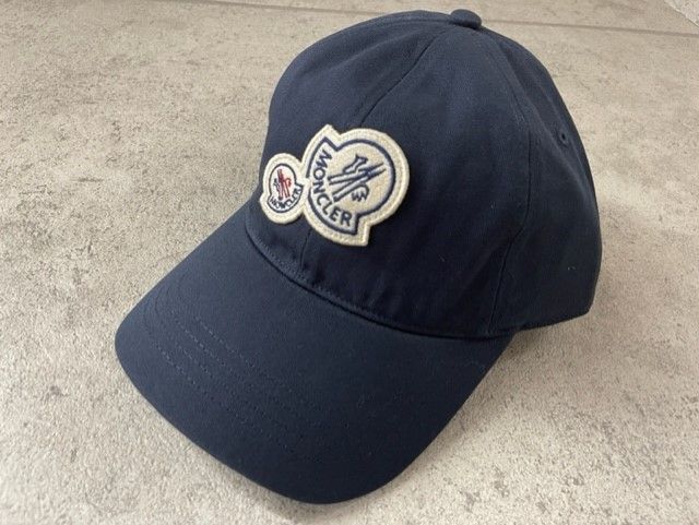 サイズフリー■新品 本物■モンクレール ベースボールキャップ BB CAP 帽子 ダークネイビー メンズ