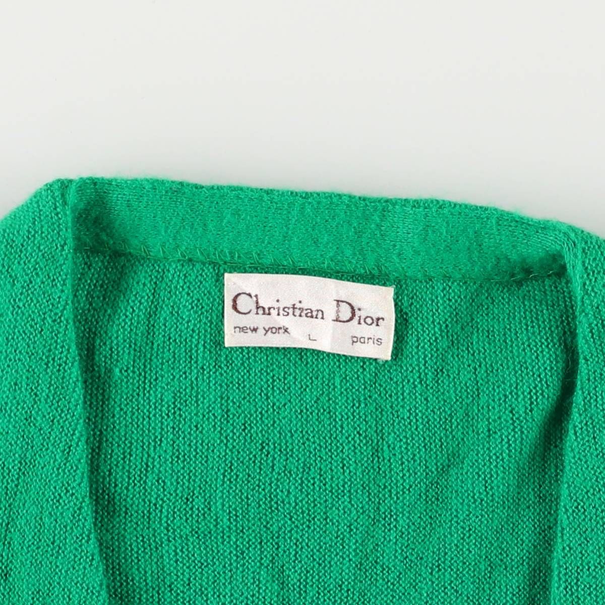 【k8459】ユーロ古着クリスチャンディオール90s当時物アクリルカーディガン 80s Christian Dior アクリルカーディガン | CUSTOM FEVER