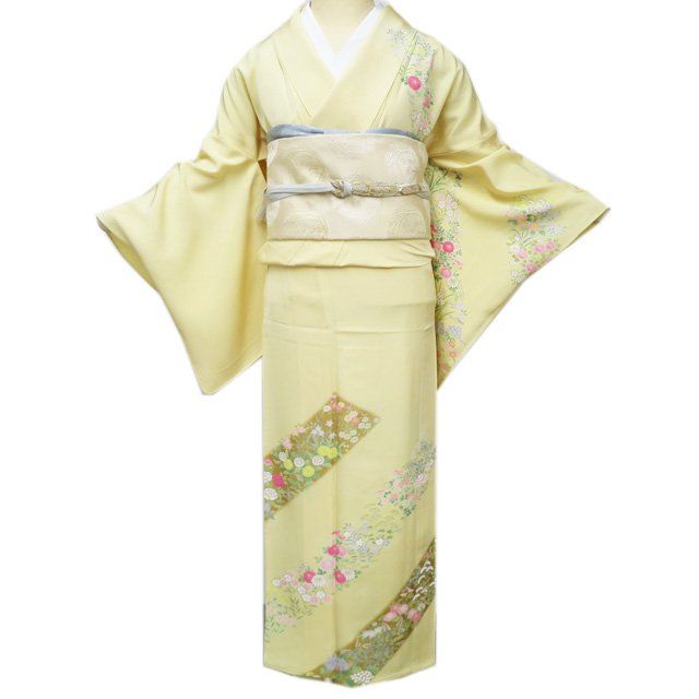 平和屋着物○あめや藤本 藤本最慶 訪問着 草木地紋 大円