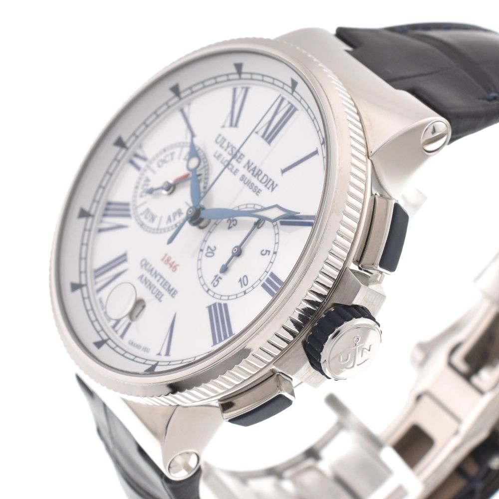 ユリス・ナルダン Ulysse Nardin 1533-150-3/E0 マリーン クロノグラフ  