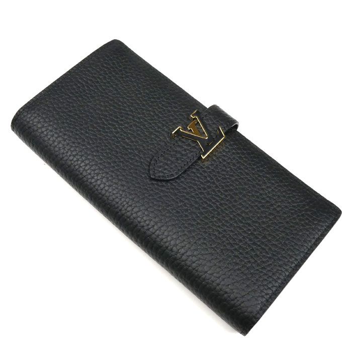 LOUIS VUITTON ルイ ヴィトン LV ヴェルティカル ウォレット 長財布 トリヨンレザー ブラック M81330 ICチップ ユニセックス