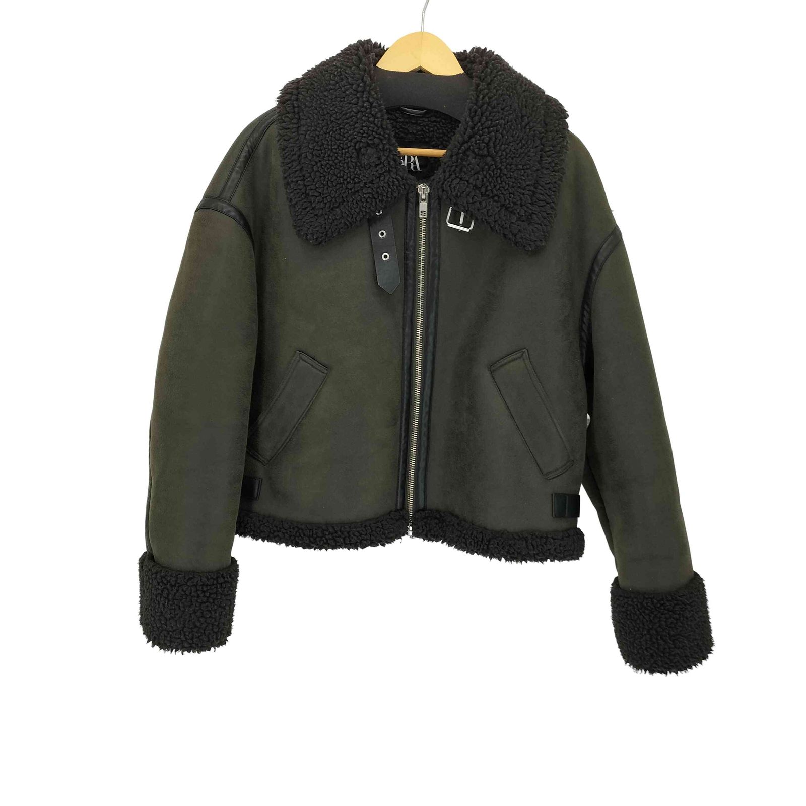 中古・古着通販】ZARA (ザラ) フェイクムートンジャケット